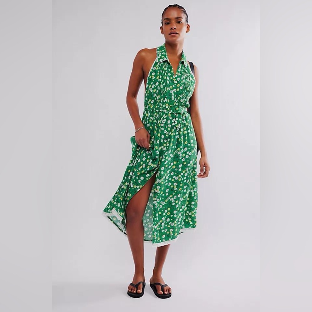Free People Slice of Life Midi Dress - Size XL